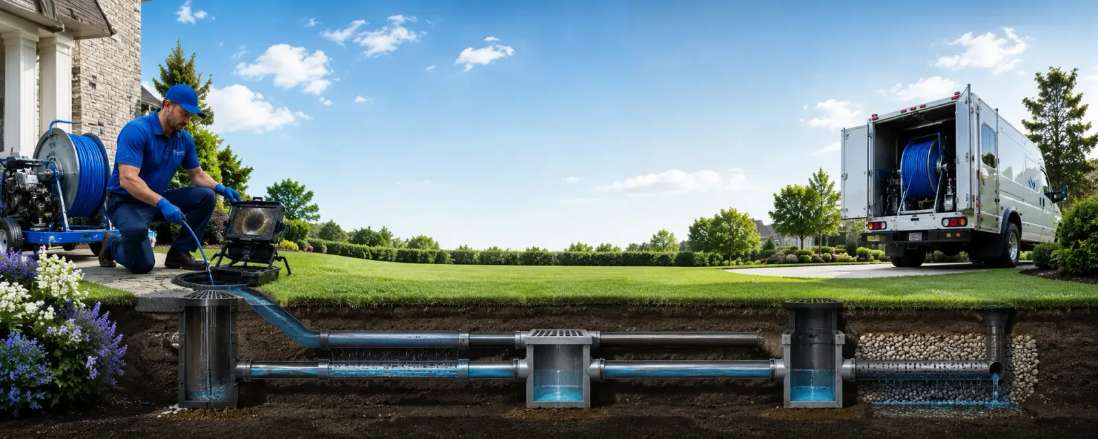 Outdoor drain cleaning information for Woodridge, IL